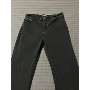 Levi's 512 Perfectly Slimming Bootcut Jeans Women's Size 14 Black Denim